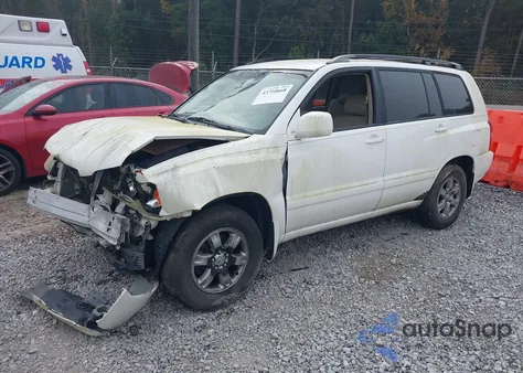 2004 Toyota Highlander V6 z USA, uszkodzony, nr VIN JTEDP21A740001325